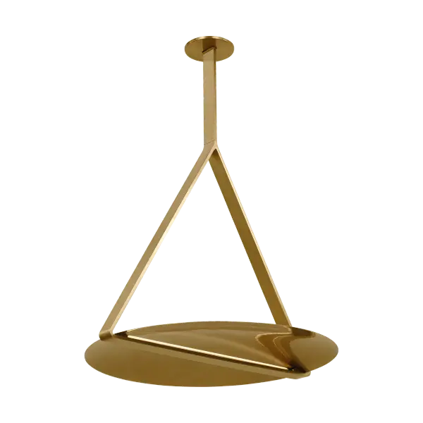 Cymbal X-Large Pendant in Natural Brass - Image 6