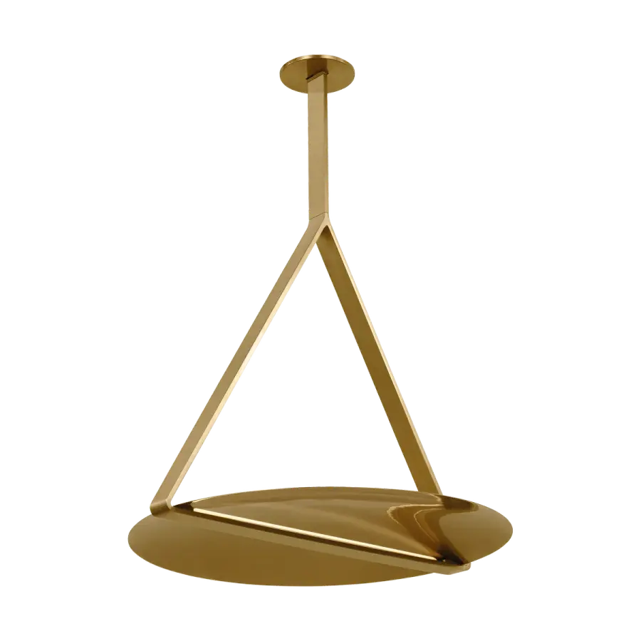 Cymbal X-Large Pendant in Natural Brass - Image 6