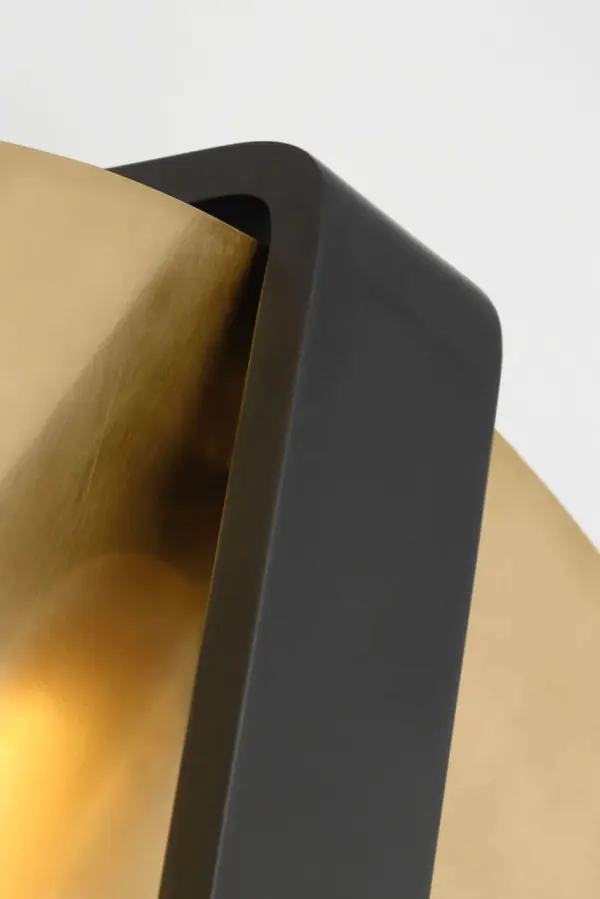 Cymbal Large Sconce in Dark Bronze and Natural Brass - Image 4