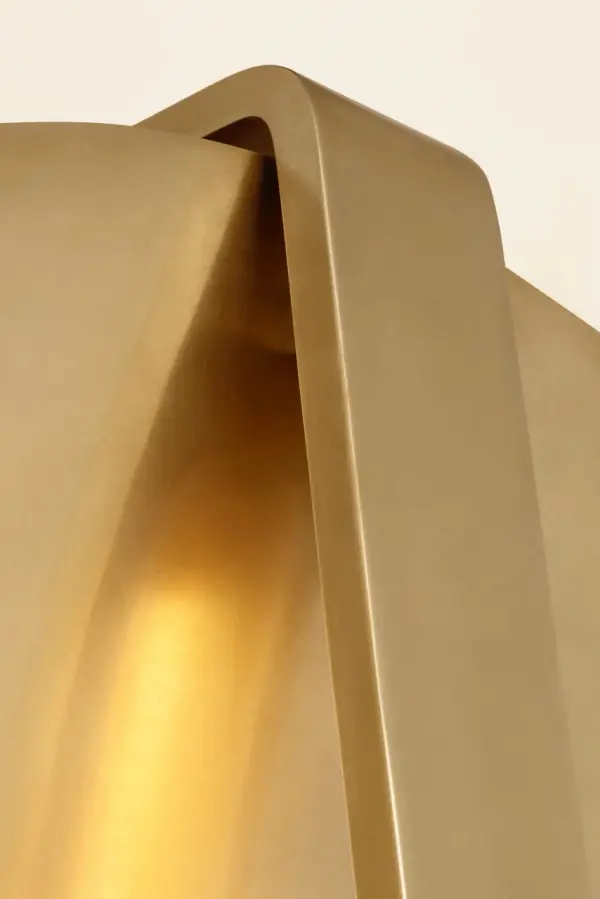 Cymbal Large Sconce in Natural Brass - Image 4