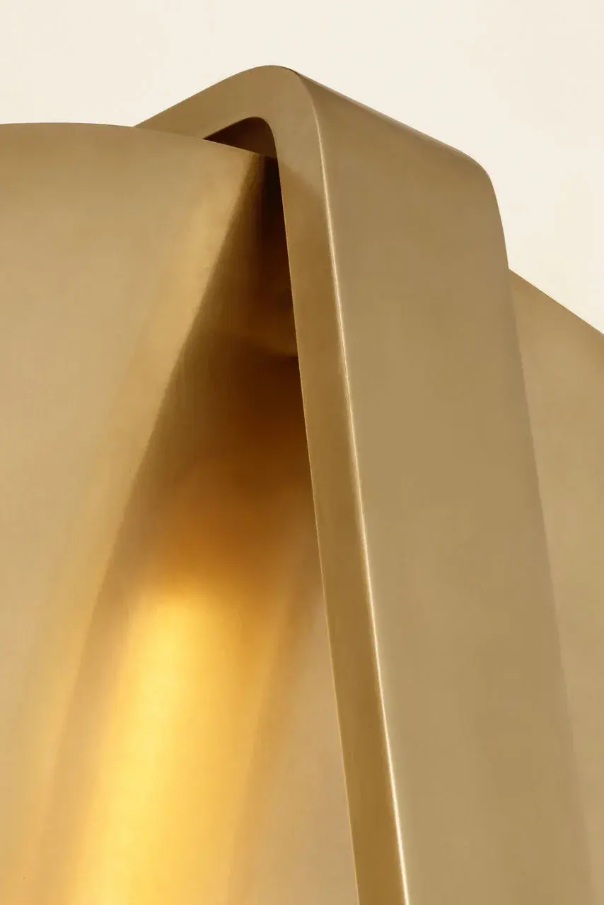 Cymbal Large Sconce in Natural Brass - Image 4