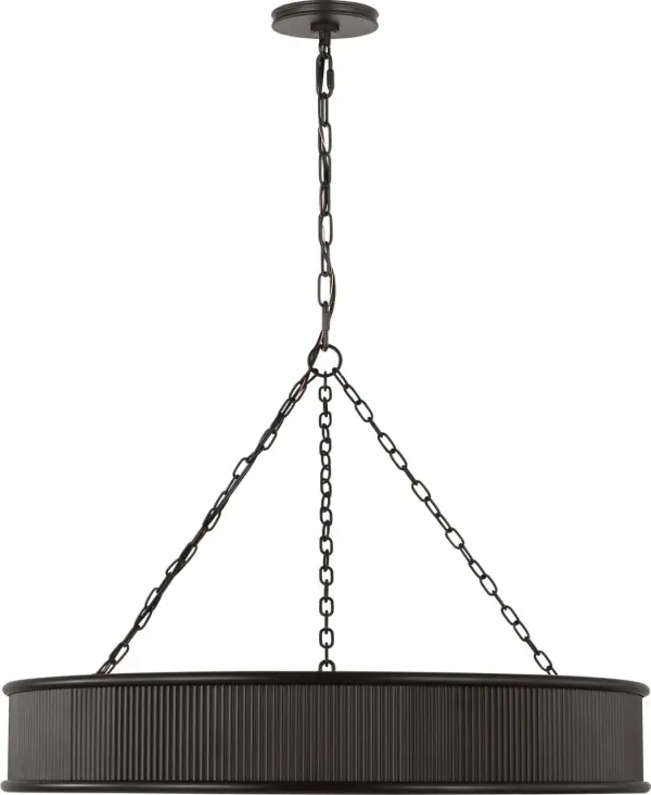 Ritz 27" Chandelier in Aged Iron - Image 1