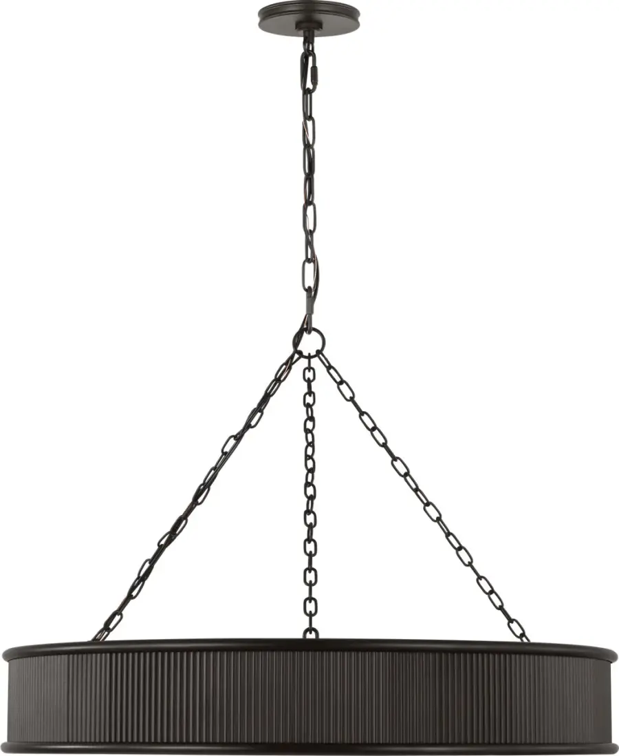 Ritz 27" Chandelier in Aged Iron - Image 1