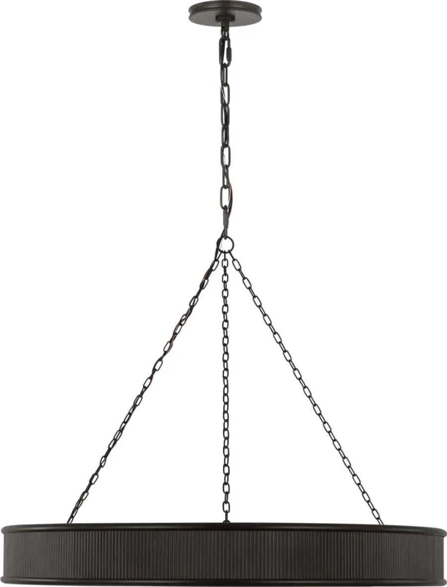 Ritz 36" Chandelier in Aged Iron - Image 1