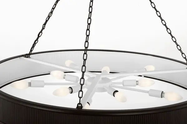 Ritz 36" Chandelier in Aged Iron - Image 5