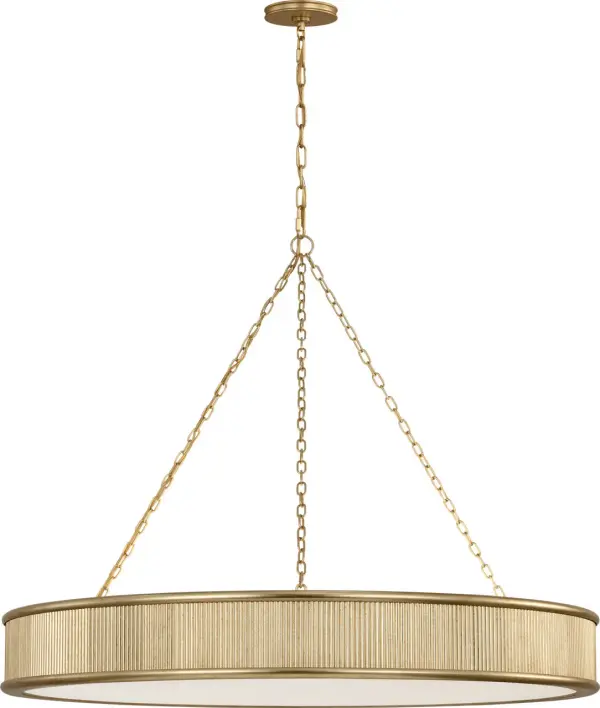 The Ritz 36" Chandelier delivers dramatic presence with its substantial scale and sophisticated Gild finish. Perfect for grand dining rooms and entryways, this fixture combines contemporary design with timeless elegance. - alternate view