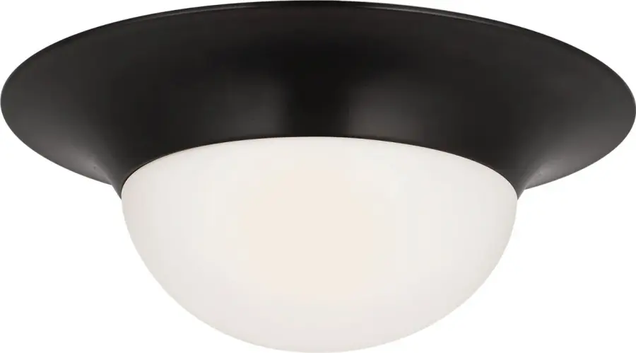 Elegant French-Inspired Flush Mount with Timeless Bronze Finish - Image 1