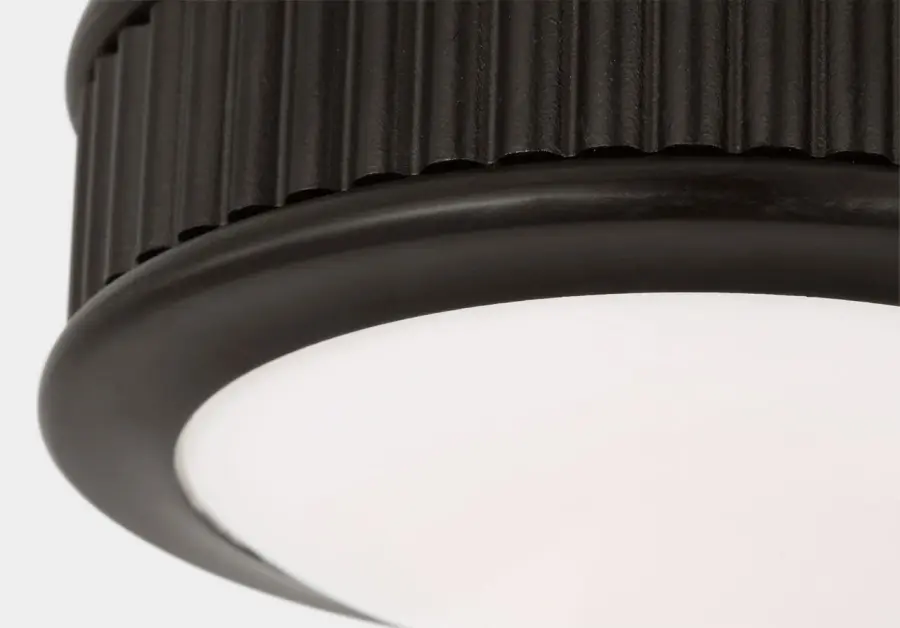 Ritz 5-Light Flush Mount in Aged Iron - Image 3