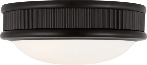 Ritz 8" Flush Mount in Aged Iron - Image 1