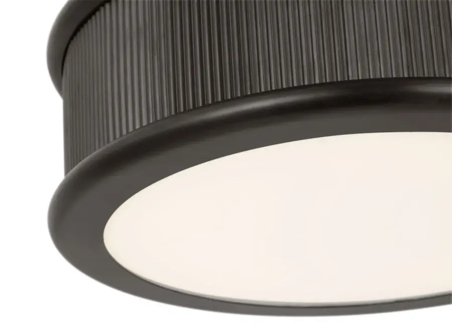 Ritz 18" Flush Mount in Aged Iron - Image 3
