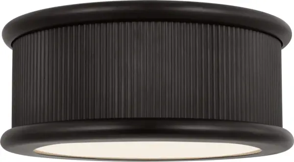 Ritz 14" Flush Mount in Aged Iron - Image 1