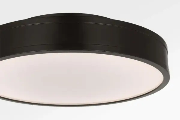 Dupont 16" Round Semi Flush in Aged Iron - Image 3