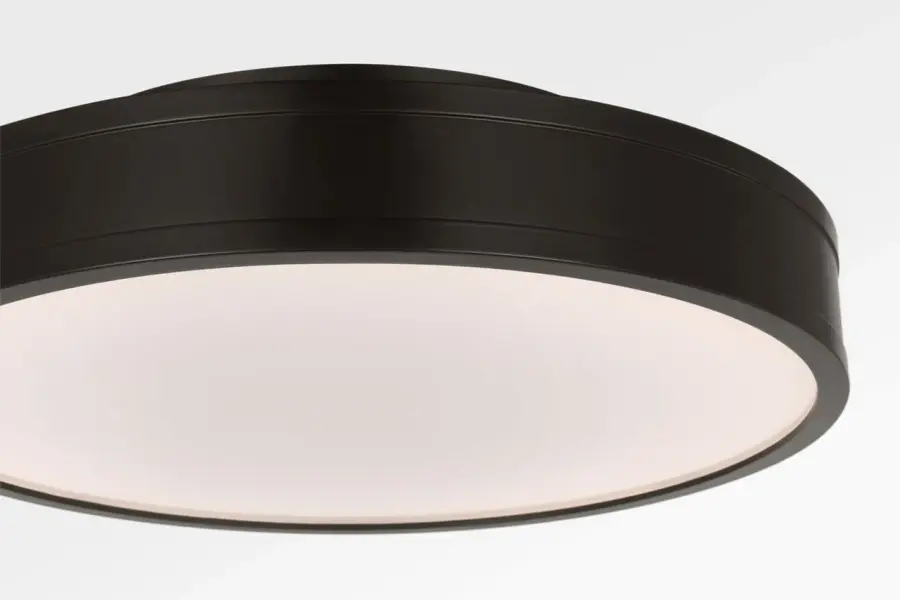 Dupont 16" Round Semi Flush in Aged Iron - Image 3