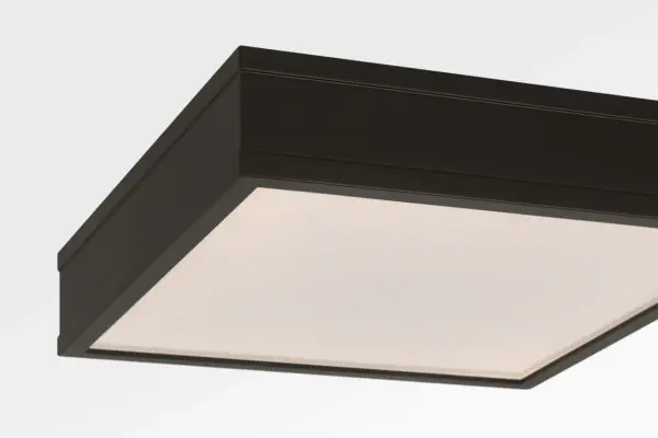Dupont 12" Square Semi Flush in Aged Iron - Image 4