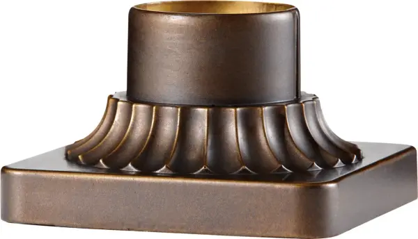 This versatile pier mount fixture adds sophisticated outdoor lighting to columns, posts, and pillars. The Astral Bronze finish provides durability and timeless appeal for exterior applications. - alternate view