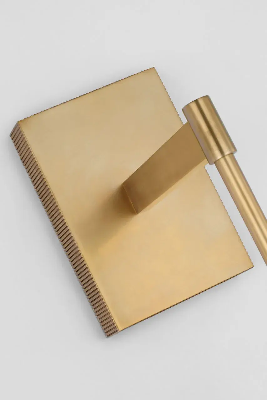 Elegant 23" Sconce Blends Classic Brass with Modern Clarity - Image 4