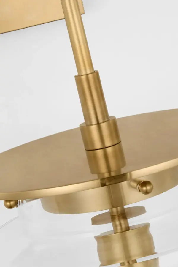 Elegant 23" Sconce Blends Classic Brass with Modern Clarity - Image 5