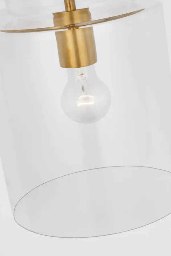 Elegant 23" Sconce Blends Classic Brass with Modern Clarity - Image 6