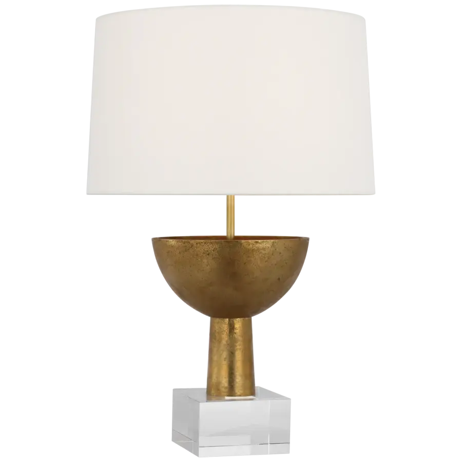 Elegant Brass Table Lamp with Timeless Transitional Design - Image 2