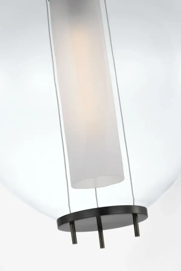 The Taro 13" Lantern combines traditional lantern styling with clear glass panels and a rich bronze finish. Its compact 13-inch size makes it perfect for entryways, hallways, and covered outdoor spaces. - alternate view