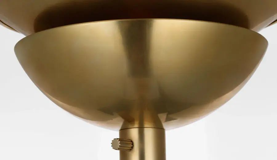 Elegant 70" Brass Torchiere Delivers Sophisticated Ambient Lighting - Image 3