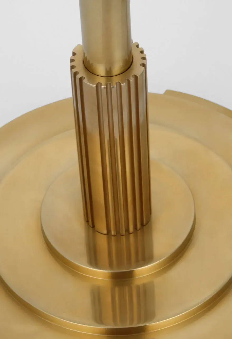 Elegant 70" Brass Torchiere Delivers Sophisticated Ambient Lighting - Image 4