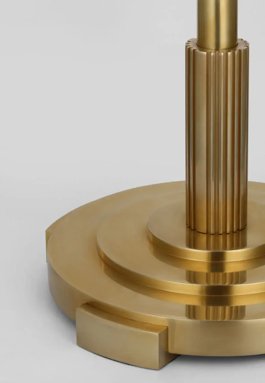 Elegant 70" Brass Torchiere Delivers Sophisticated Ambient Lighting - Image 6
