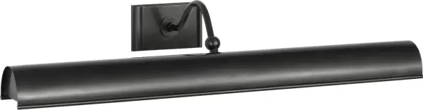 The Hessen picture light brings museum-quality lighting to your artwork with its 24-inch span and traditional bronze finish. Perfect for highlighting paintings, photographs, and wall art in residential and commercial settings. - alternate view