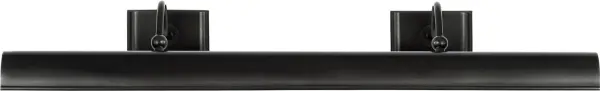 The Hessen picture light combines traditional bronze craftsmanship with functional design to beautifully illuminate artwork and wall displays. Its generous 30-inch width makes it ideal for larger pieces. - alternate view