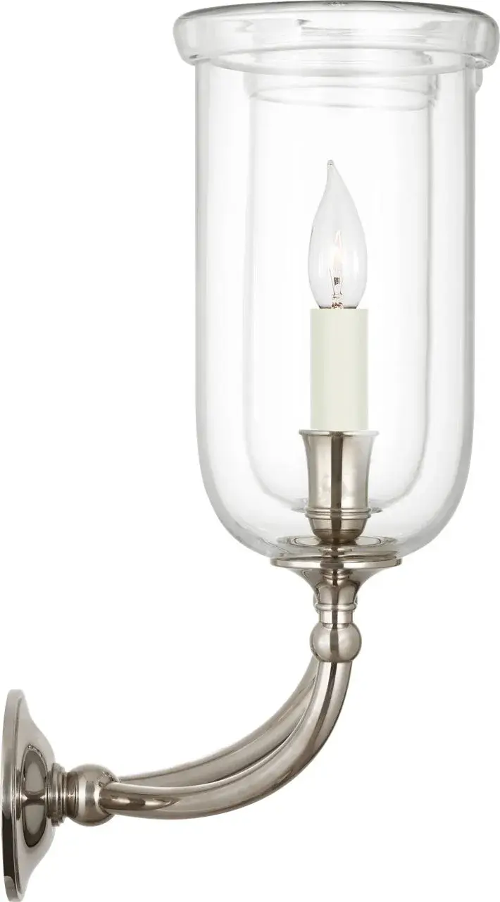 Embers 20" Double Hurricane Sconce in Butler's Silver - Image 5