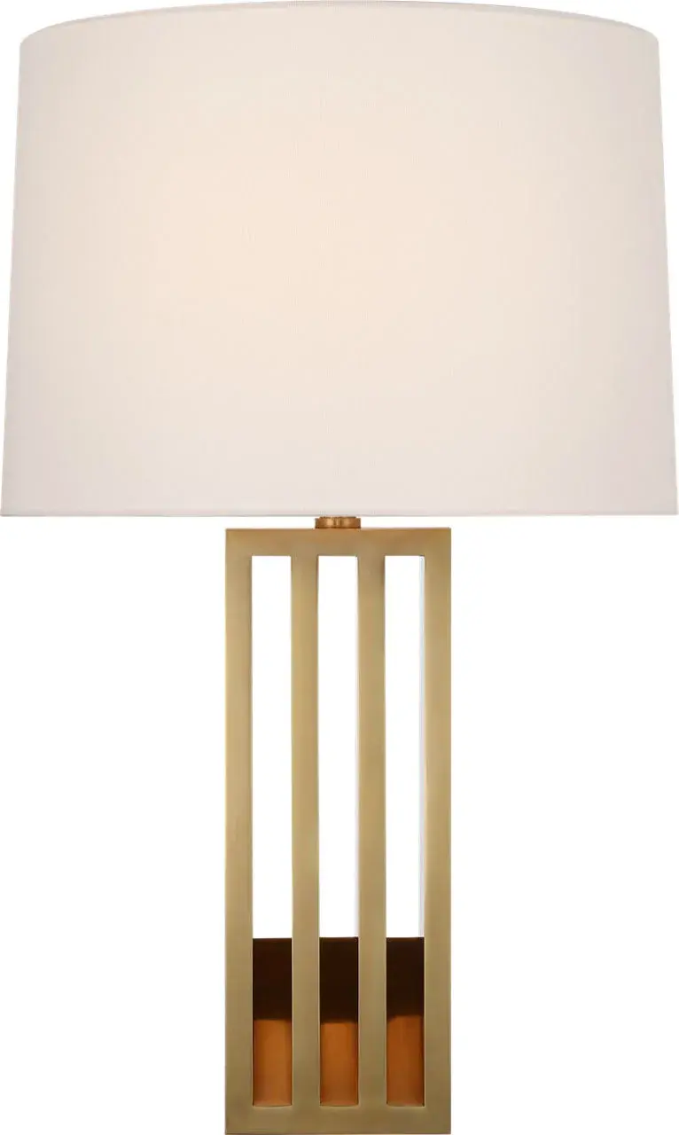 Elegant Brass Table Lamp with Timeless Transitional Appeal - Image 1