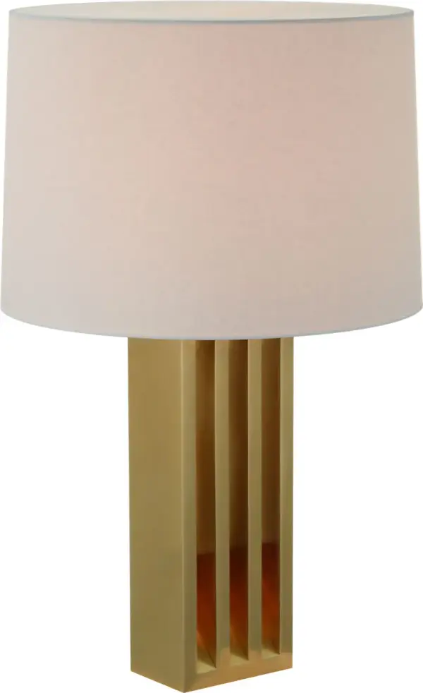 Elegant Brass Table Lamp with Timeless Transitional Appeal - Image 3