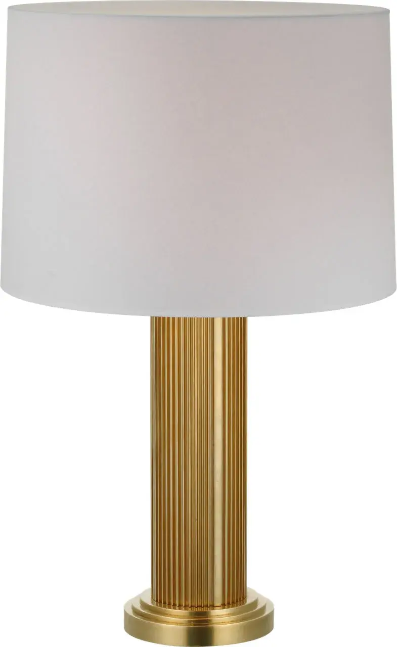 Elegant Brass Table Lamp with Timeless Transitional Appeal - Image 2