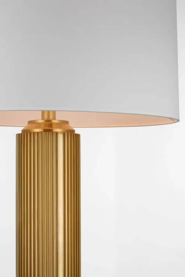 Elegant Brass Table Lamp with Timeless Transitional Appeal - Image 4
