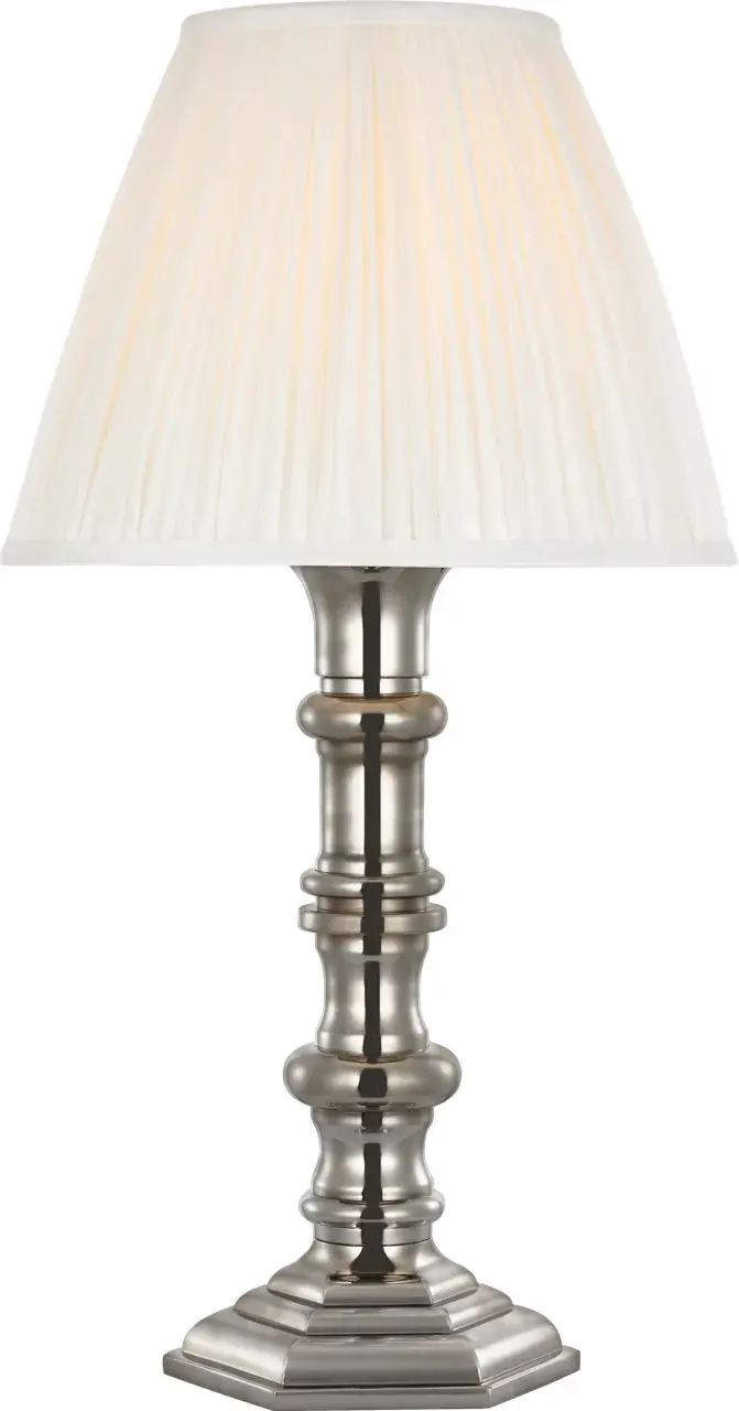 Thatcher 21" Cordless Table Lamp in Butler's Silver - Image 1