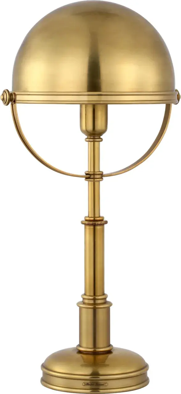 Carthage Cordless Desk Lamp in Natural Brass - Image 2