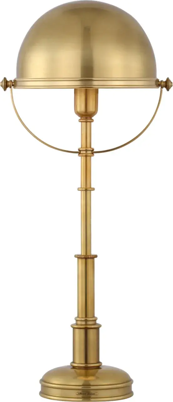 Carthage Cordless Desk Lamp in Natural Brass - Image 3