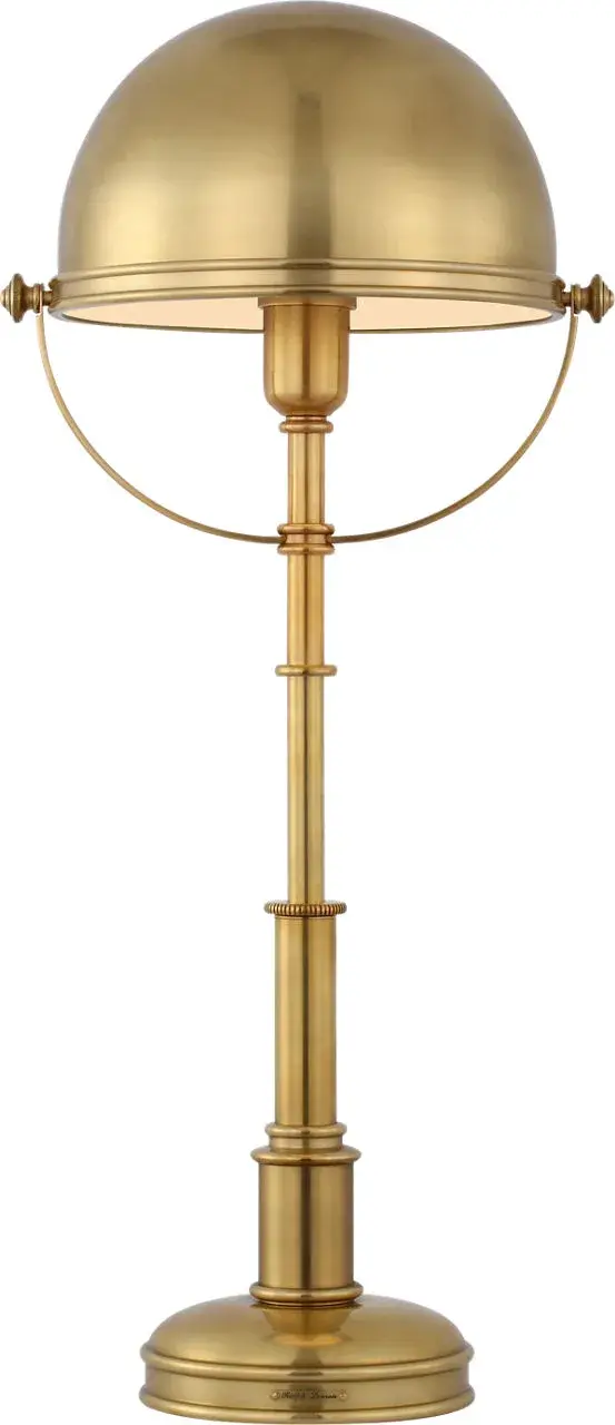 Carthage Cordless Desk Lamp in Natural Brass - Image 4