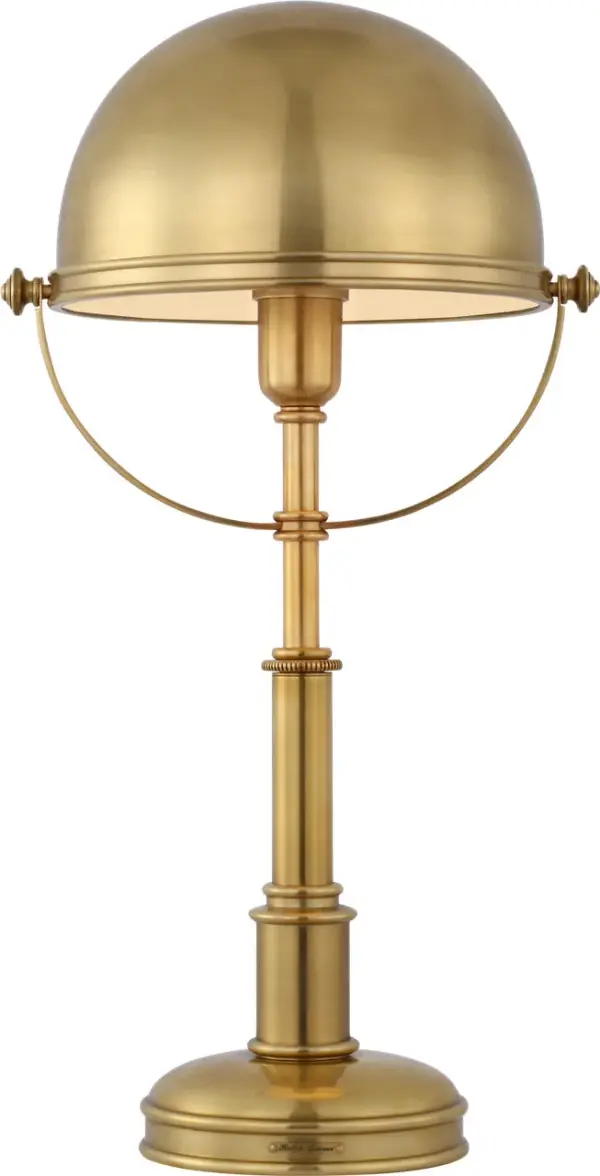 Carthage Cordless Desk Lamp in Natural Brass - Image 5