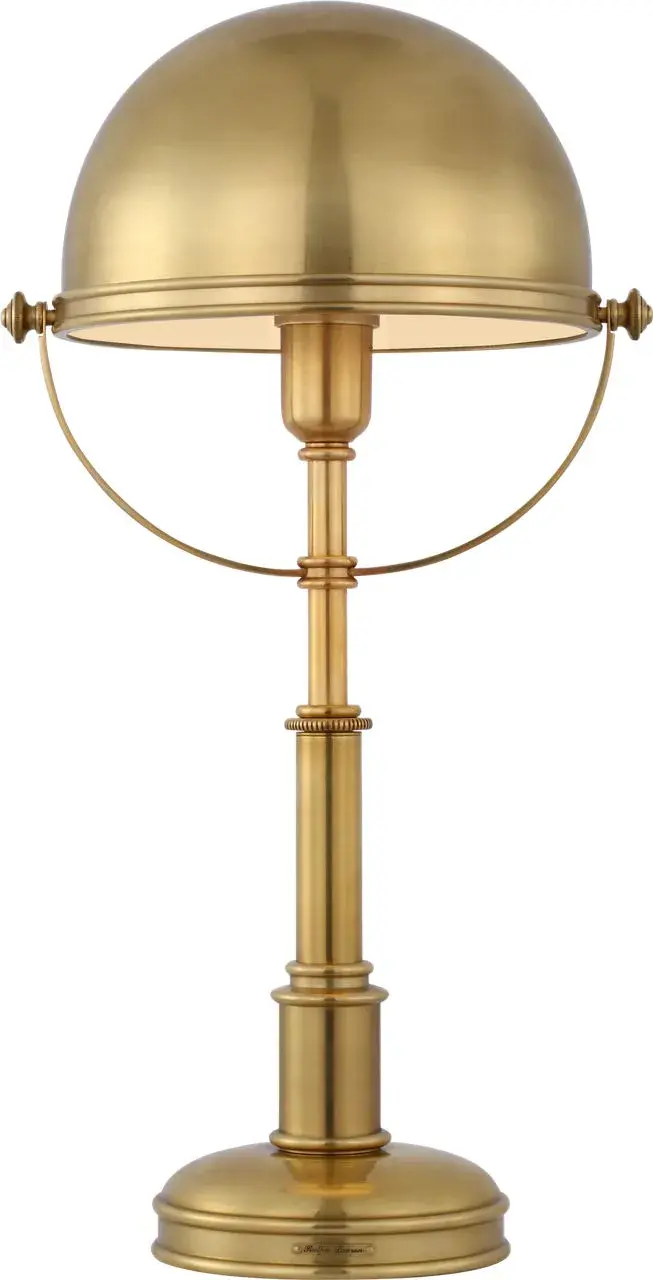 Carthage Cordless Desk Lamp in Natural Brass - Image 5