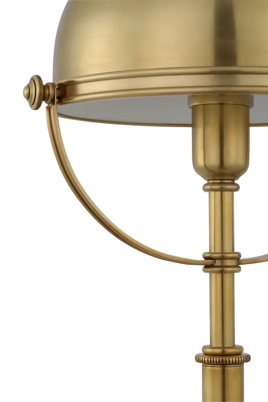 Carthage Cordless Desk Lamp in Natural Brass - Image 9
