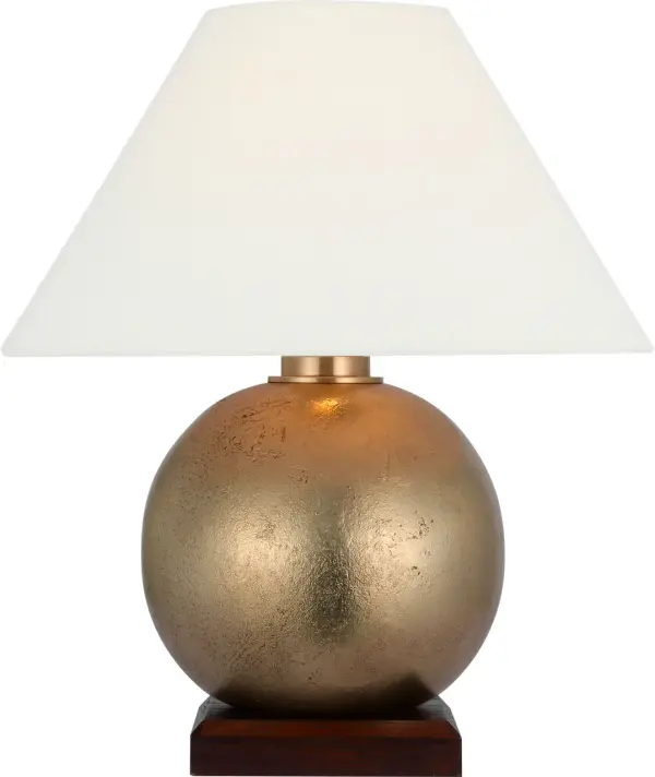 The Hardwick accent lamp combines museum-quality brass with natural rift oak for a refined, organic aesthetic. At 12 inches, it's perfectly scaled for intimate spaces while the linen shade provides soft, ambient lighting.