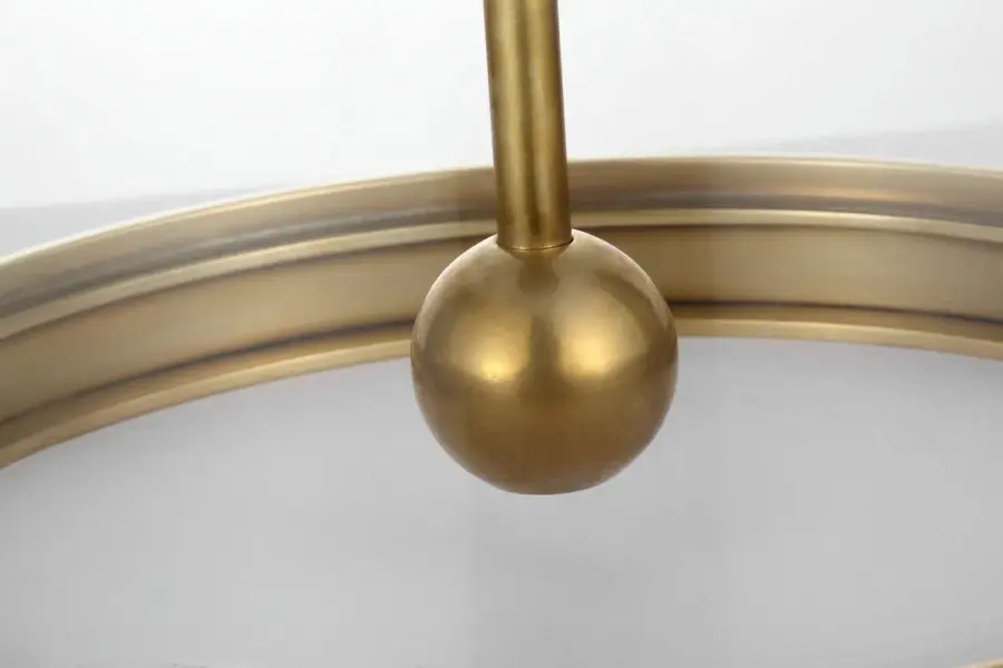 Modern Cordless Table Lamp in Natural Brass with Linen Shade - Image 9