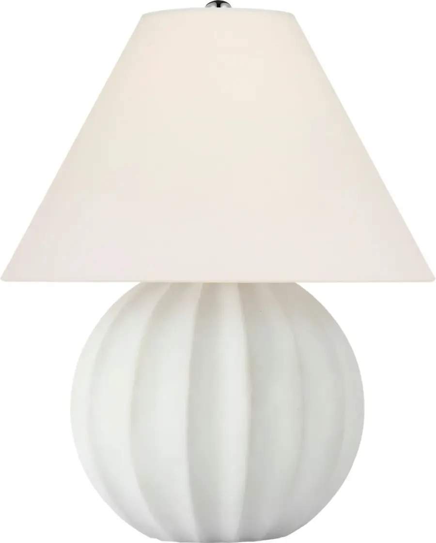 Elegant Transitional Table Lamp with Classic Linen Shade - Image 1