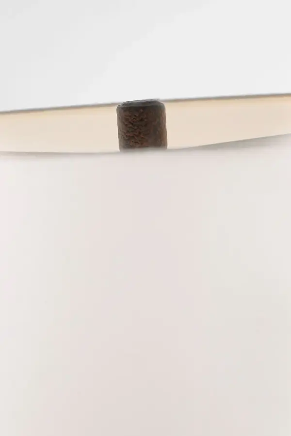 The Halifax combines sophisticated pierced ceramic craftsmanship with modern cordless convenience. Its 28" height and neutral coconut finish make it versatile for multiple rooms, while the rechargeable feature offers placement flexibility. - alternate view