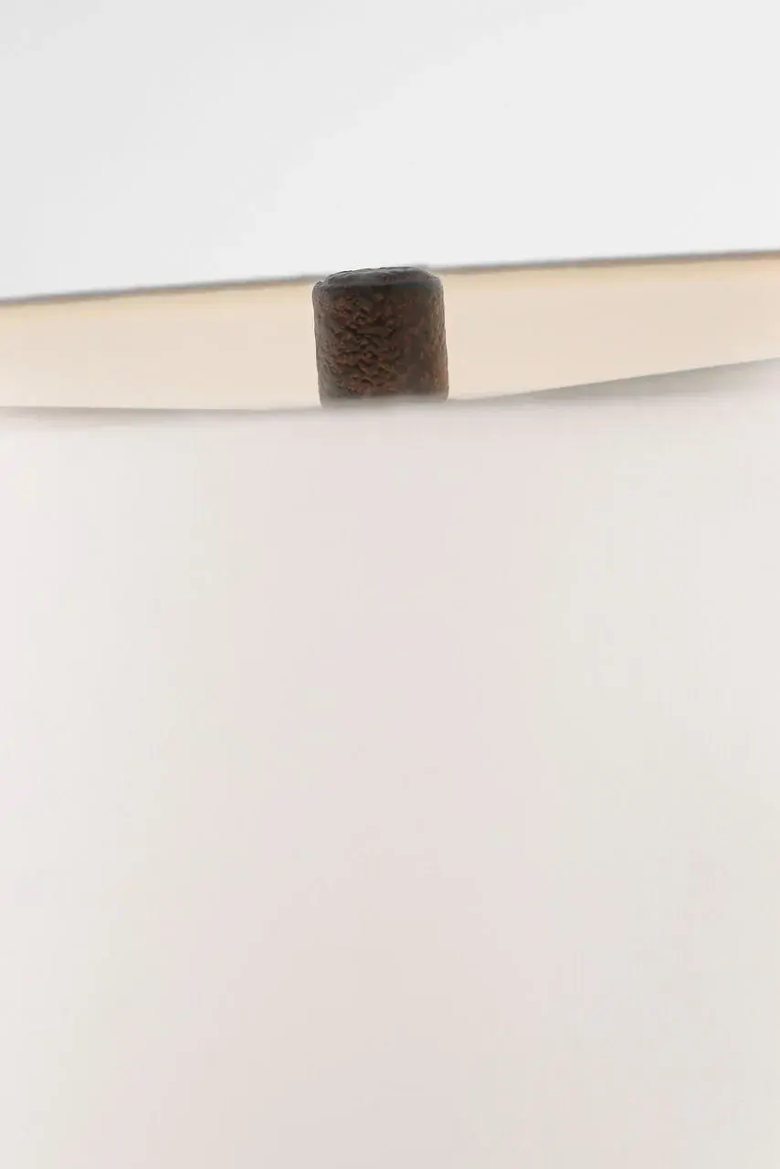 Halifax 28" Cordless Pierced Ceramic Table Lamp in Coconut with Linen Shade - Image 2