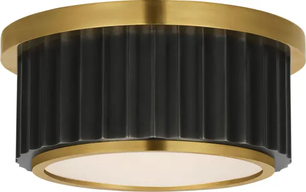 The Cavill 5" Solitaire combines bronze and natural brass finishes with frosted glass for a refined, compact lighting solution. Perfect for smaller spaces requiring sophisticated style without visual bulk.