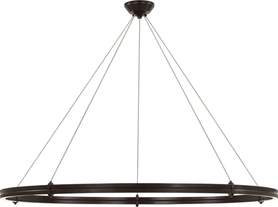 Paxton 60" Ring Chandelier in Bronze - Image 1