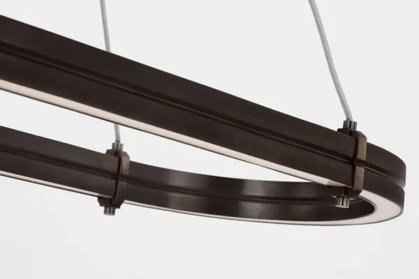Paxton 54" Oval Linear Chandelier in Bronze - Image 5