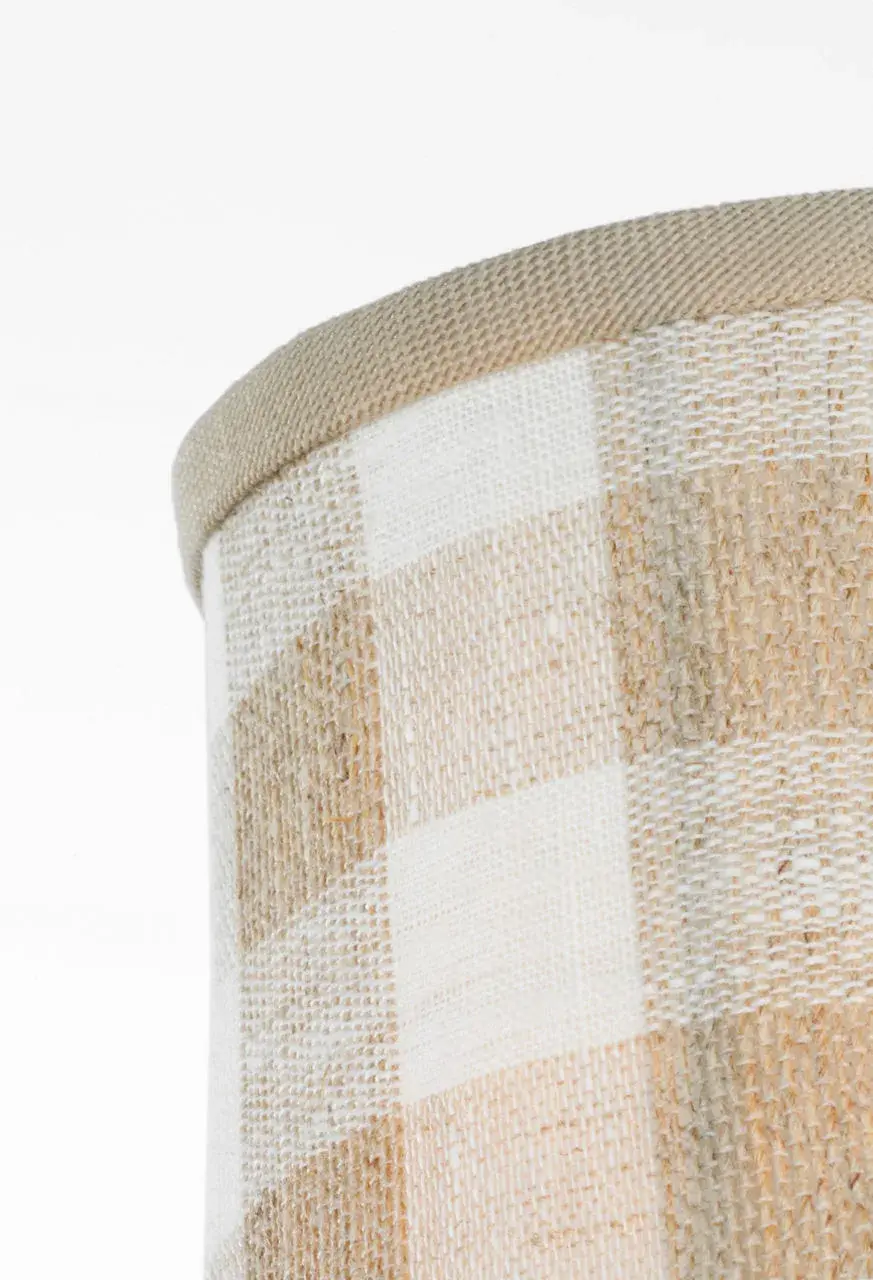 Schumacher Natural Sidney Check Soft Empire Shade - Image 6